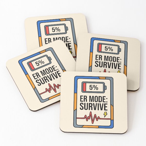 Item preview, ER Mode Survive Funny Trauma Nurse Gift for Emergency Staff Gift Design designed and sold by Dantin.
