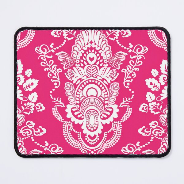 Item preview, Hot Pink White Henna Bandana Style designed and sold by TheBohemianLark.