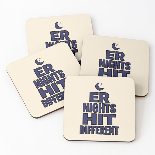Item preview, ER Nights Hit Different Funny Night Shift Nurse Gift Design designed and sold by Dantin.