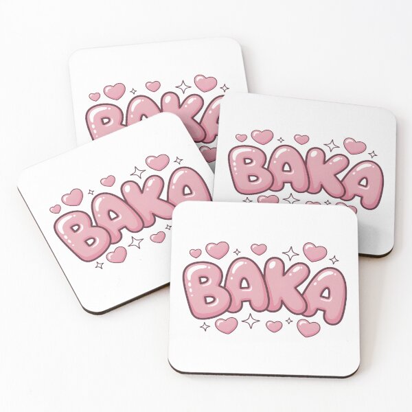 Artikelvorschau, Kawaii Baka – Rosa Blasenbuchstaben entworfen und verkauft von Everdreeam.