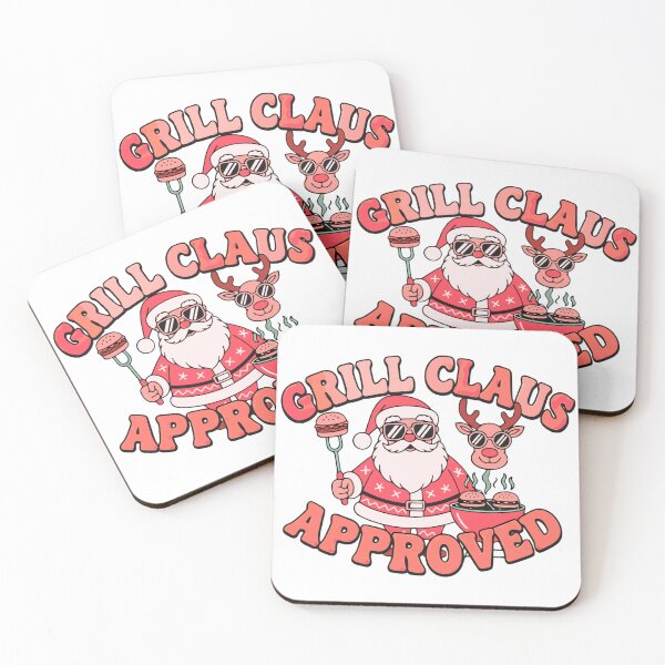 Item preview, funny grill claus christmas bbq party meme designed and sold by ArtDesignTp.