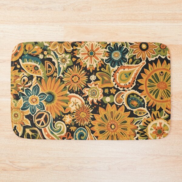 Item preview, Vintage Organic Paisley Abstract Retro Fashion Print designed and sold by NK-Studios .