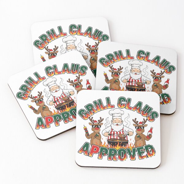 Item preview, funny grill claus bbq christmas holiday meme designed and sold by ArtDesignTp.