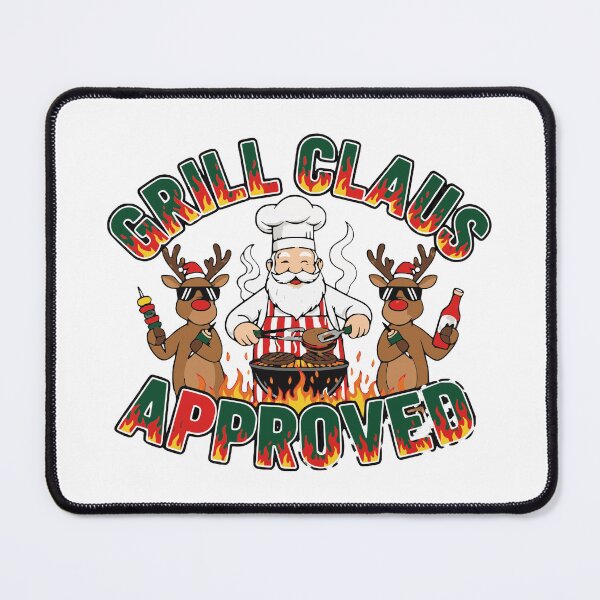 Item preview, funny grill claus bbq christmas holiday meme designed and sold by ArtDesignTp.