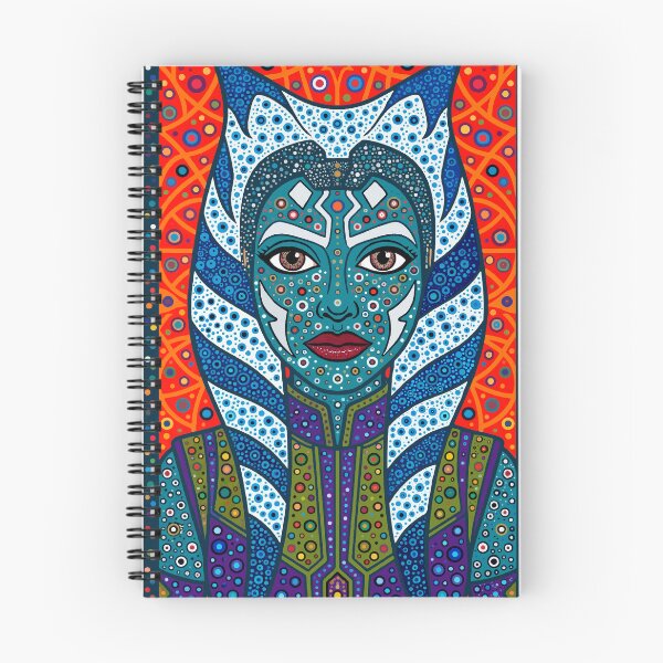 Item preview, Ahsoka Tano — Star Wars Dotwork Pop Art | Pointillist Cosmic Portrait designed and sold by  Ojo de Lilith.