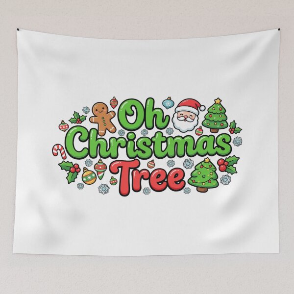 Item preview, oh christmas tree cake coquette retro holiday art designed and sold by ArtDesignTp.