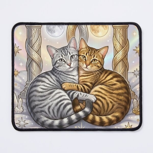 Item preview, Gemini Cats of the Zodiac designed and sold by FERAL-GOBLINS.