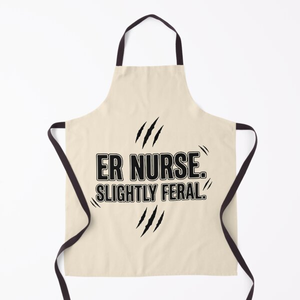 Item preview, ER Nurse Slightly Feral Funny Sarcastic Gift for Nurses Gift Design designed and sold by Dantin.