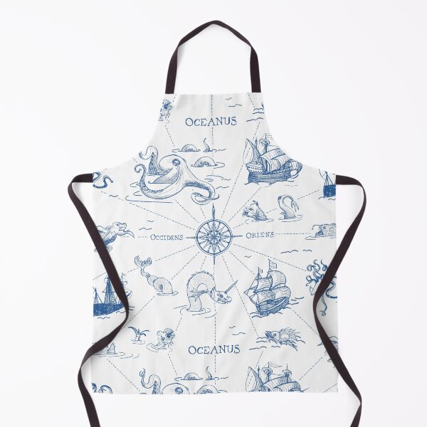 Item preview, Sailor, beware! Navy sea monsters map designed and sold by kobyakov.
