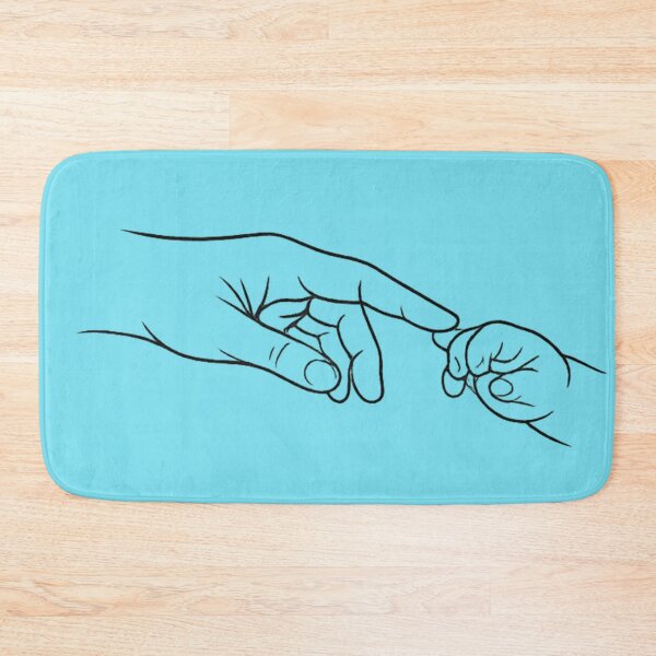 Item preview, Manos de padre y bebé minimalistas – Diseño de amor con arte lineal designed and sold by TaliVibes.