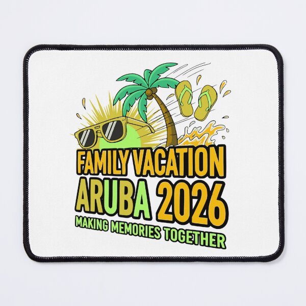 Item preview, matching aruba family vacation 2026 tropical art designed and sold by ArtDesignTp.