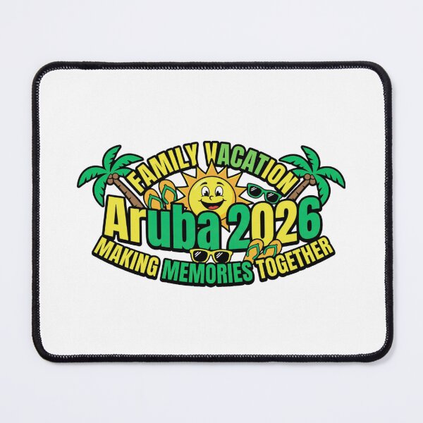 Item preview, aruba 2026 family vacation tropical beach vibes designed and sold by ArtDesignTp.