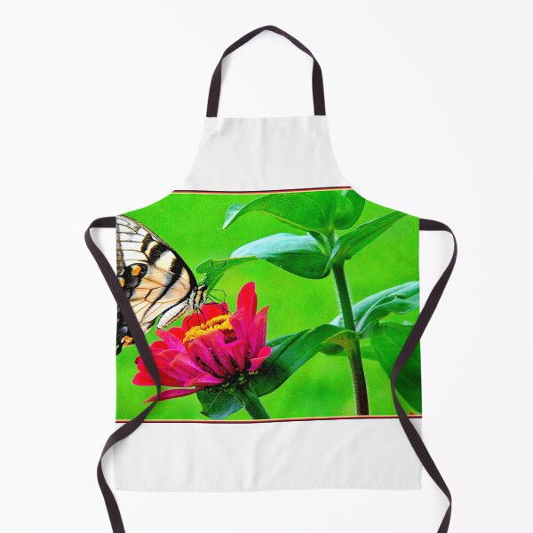Item preview, Tiger Swallowtail Butterfly on Zinnia designed and sold by AMacGPhilly.