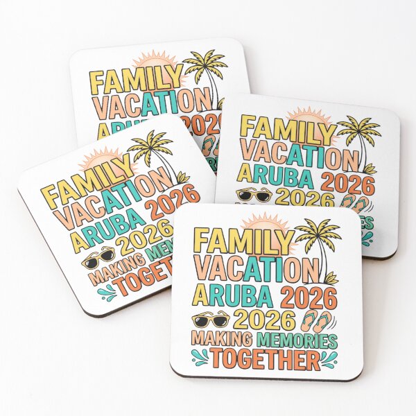 Item preview, tropical aruba family trip 2026 beach vacation art designed and sold by ArtDesignTp.