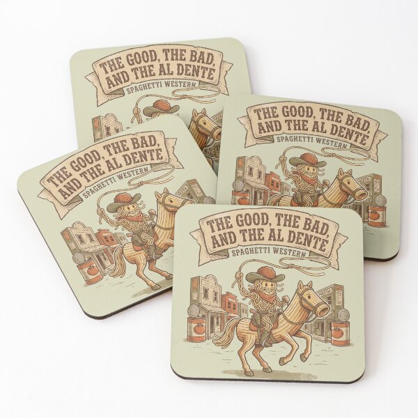 Item preview, The Good The Bad and The Al Dente Spaghetti Western Funny Pasta Cowboy designed and sold by Milasneeze.