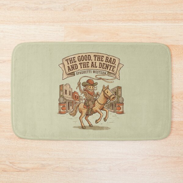 Item preview, The Good The Bad and The Al Dente Spaghetti Western Funny Pasta Cowboy designed and sold by Milasneeze.