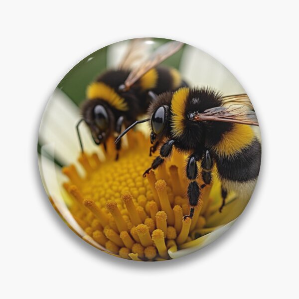 Item preview, Bumble bees on daisy designed and sold by laurakerr.