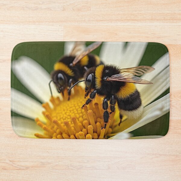 Item preview, Bumble bees on daisy designed and sold by laurakerr.
