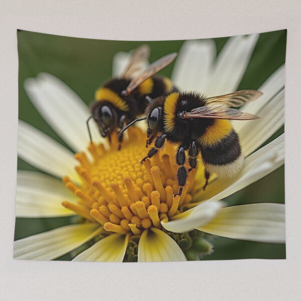 Item preview, Bumble bees on daisy designed and sold by laurakerr.