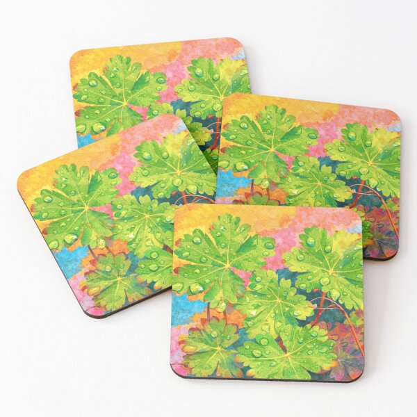 Item preview, Raindrops on Leaves, Papercut Collage Childrens Book Illustration designed and sold by SWSandraWechner.