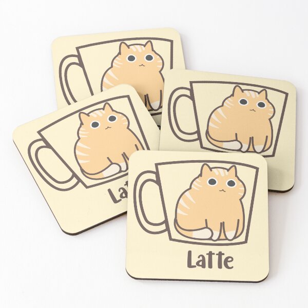 Item preview, Cafe Latte kawaii kitten designed and sold by StellarBees.