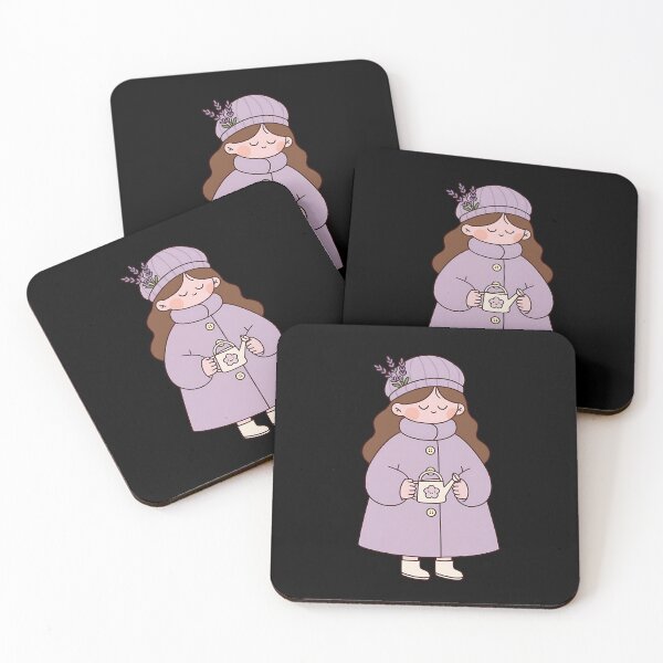 Item preview, Chica soñadora de lavanda designed and sold by TheCozySprout.