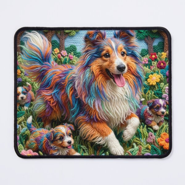 Item preview, Yarn Sheltie Mom and Yarn Puppies designed and sold by Tridentulus.