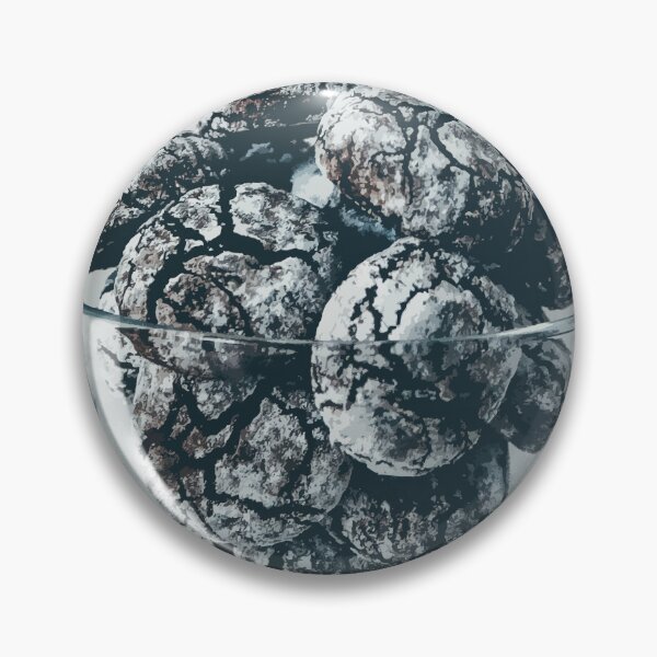 Item preview, Chocolate Crinkle Cookies in Glass Bowl designed and sold by Arturo Daniel Garcia Palomo.