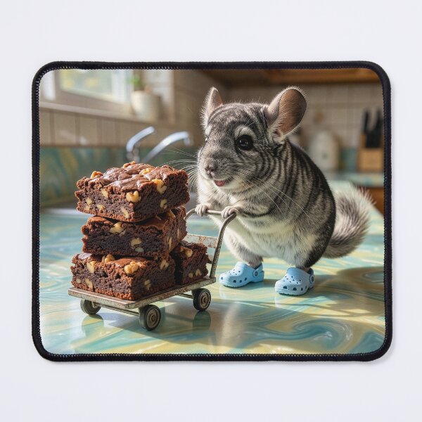 Item preview, Chinchilla Makes Off With Brownies designed and sold by Tridentulus.