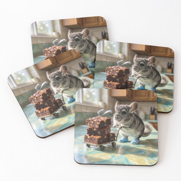 Item preview, Chinchilla Makes Off With Brownies designed and sold by Tridentulus.
