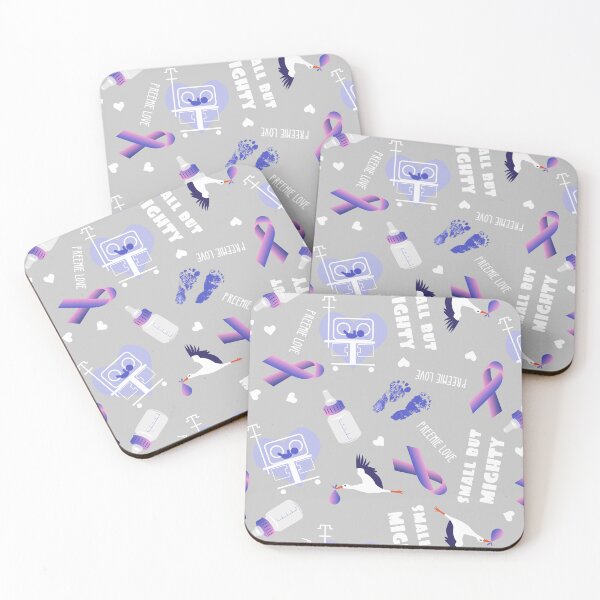 Item preview, Preemie Awareness gray-purple ribbon designed and sold by kobyakov.