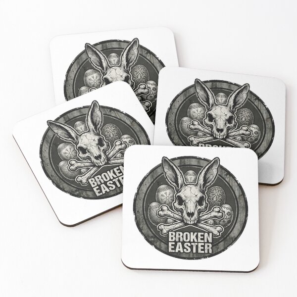Item preview, Broken Easter Rabbit Skull Shirt – Grunge Bunny Skull Crossbones Graphic Tee designed and sold by relso.