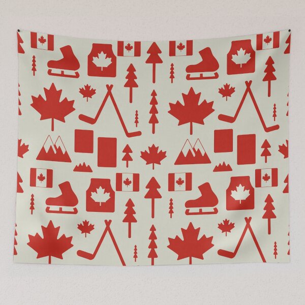 Item preview, Canadian Icons Seamless Pattern designed and sold by Midnight Veil Designs.