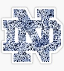 Notre Dame Paisley Gekritzel Sticker