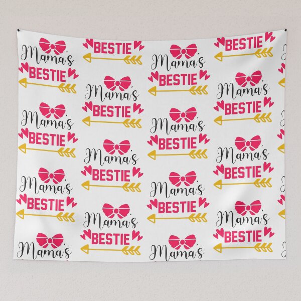 Item preview, Mama's Bestie - Cute Baby Girl Funny Motherhood Newborn Gift designed and sold by FuzionRaptor.