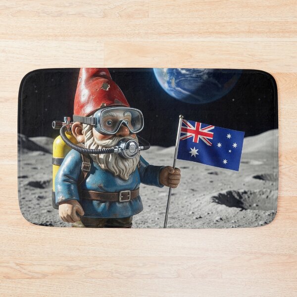 Item preview, Garden Gnome Claims Moon for Australia designed and sold by Tridentulus.