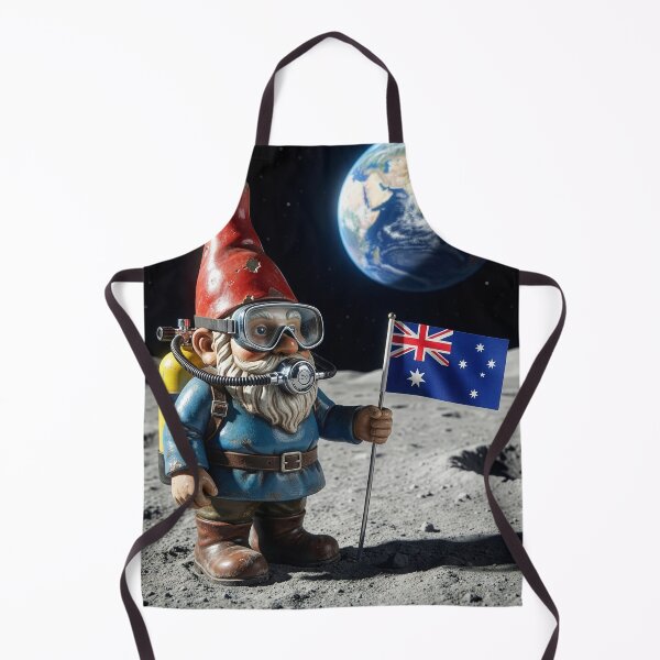Item preview, Garden Gnome Claims Moon for Australia designed and sold by Tridentulus.