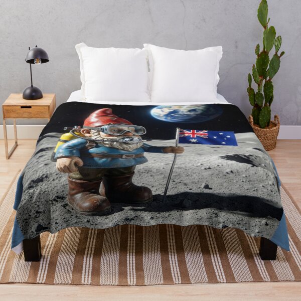 Item preview, Garden Gnome Claims Moon for Australia designed and sold by Tridentulus.