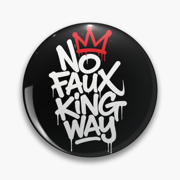 Item preview, No Faux King Way Protest Graffiti designed and sold by first-shirt ⭐ ⭐ ⭐ ⭐ ⭐.