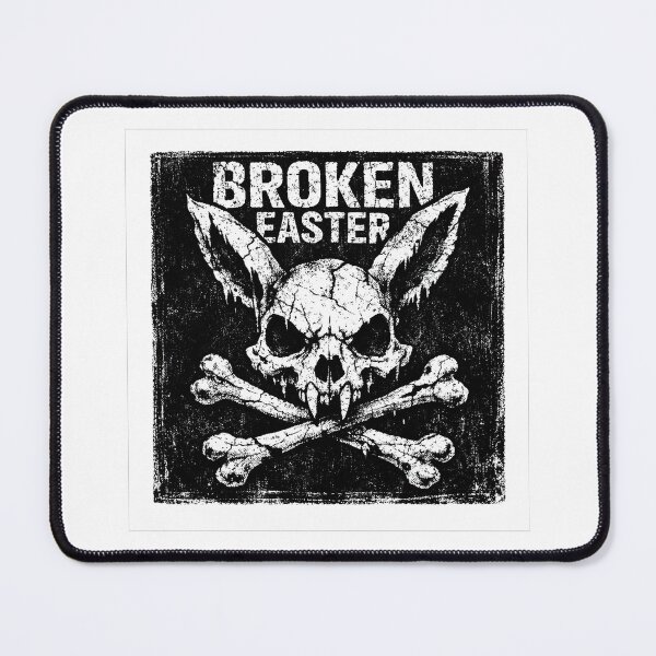 Item preview, Broken Easter Skull Tee – Distressed Bunny Skull Grunge Streetwear Shirt designed and sold by relso.