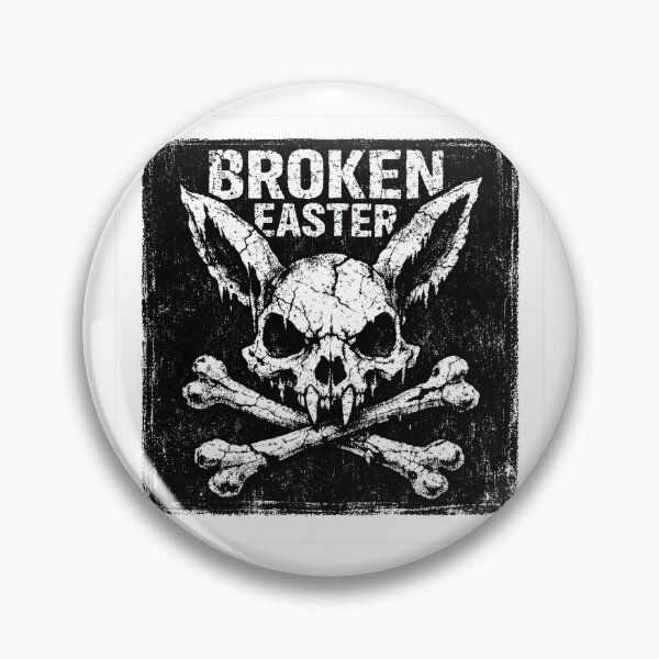 Item preview, Broken Easter Skull Tee – Distressed Bunny Skull Grunge Streetwear Shirt designed and sold by relso.