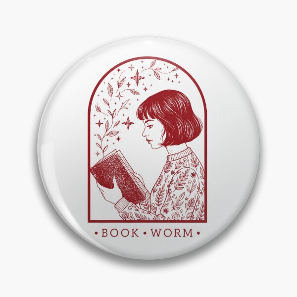 Item preview, Book Worm designed and sold by FolkAndFlora.