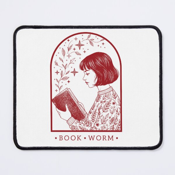 Item preview, Book Worm designed and sold by FolkAndFlora.