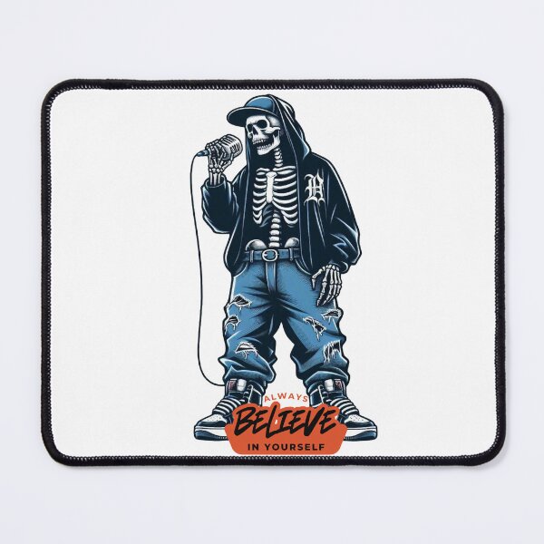 Item preview, Cool Skeleton Rapper Always Believe In Yourself Streetwear designed and sold by lKenima.