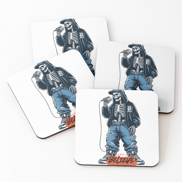Item preview, Cool Skeleton Rapper Always Believe In Yourself Streetwear designed and sold by lKenima.