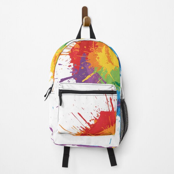 Item preview, Colorful Victory Splash: Silhouette of a Winner in Rainbow Paint Splatter designed and sold by RoseVathRam.