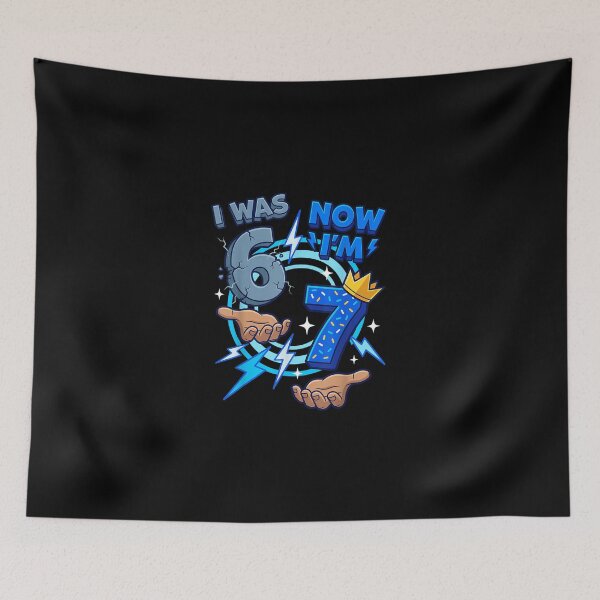 Item preview, I was 6 Now I'm 7 7th Birthday 6 7 Birthday Boys designed and sold by MatherFisher.