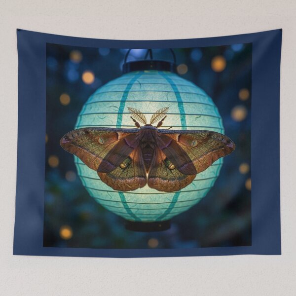 Item preview, Japanese Oak Silk Moth on Paper Lantern designed and sold by Tridentulus.