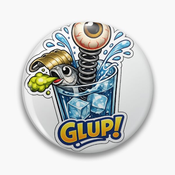 Item preview, Stick the glass of water with the spring-loaded eye designed and sold by VibeCraft-Studio.