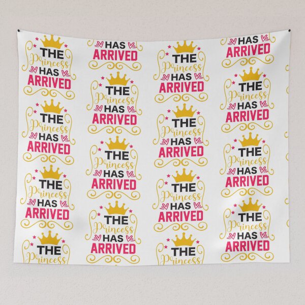 Item preview, The Princess Has Arrived - Cute Baby Girl Newborn Announcement Gift designed and sold by FuzionRaptor.